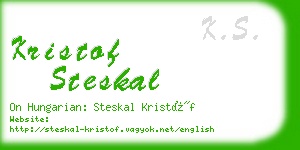 kristof steskal business card